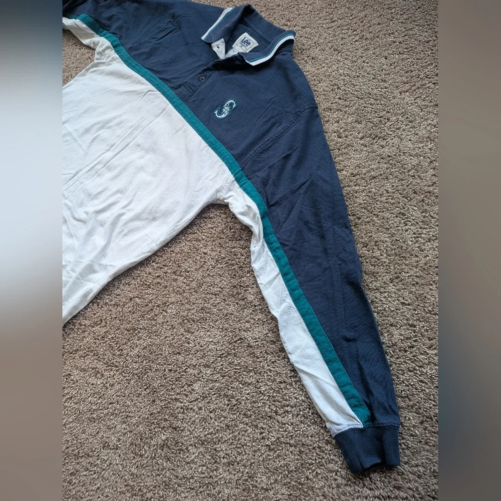Vintage Lee Sport Seattle Mariners Polo Shirt Large - Picture 10 of 12
